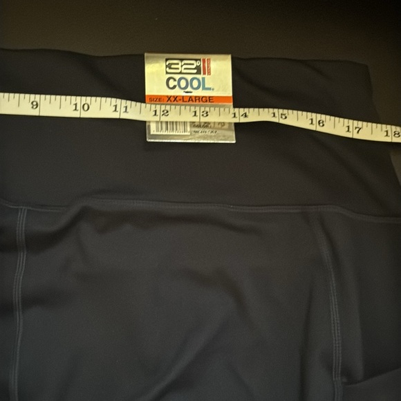 32 Degrees Cool Women's Soft Active Capri Legging Pants Blue Night Sky XXL - Picture 4 of 8